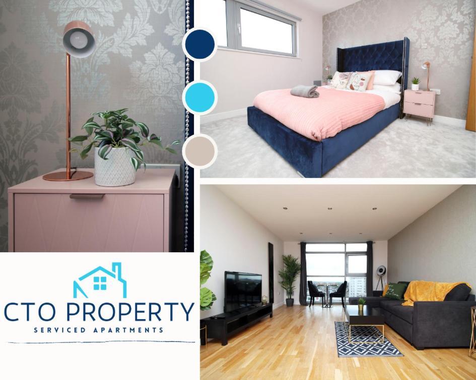 The View - Long Stay Offer - Modern Central Apartment And Parking By Cto Serviced Apartments Cardiff Buitenkant foto